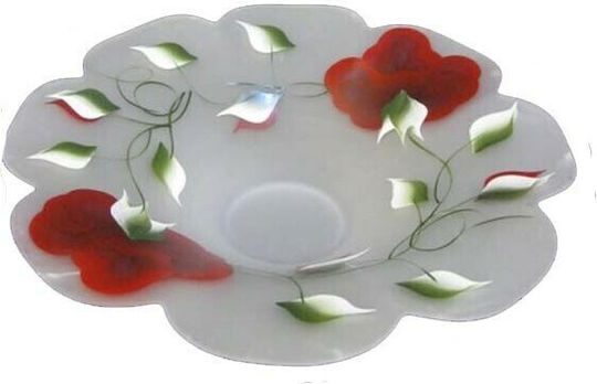 Epiplo-Fos Wooden Decorative Platter Red 38x38x8cm