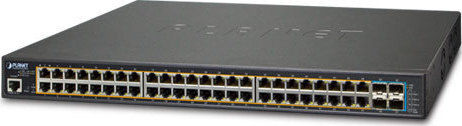 Planet GS-5220-48P4X Gestionat L2 PoE+ Switch cu 48 Porturi Gigabit (1Gbps) Ethernet și 4 Porturi SFP