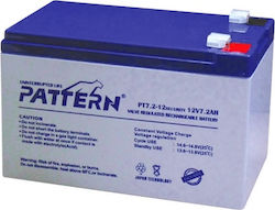 Pattern Battery PT7.2-12 Μπαταρία UPS με Χωρητικότητα 7.2Ah και Τάση 12V