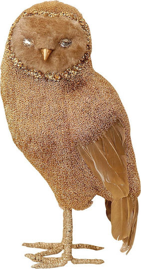 Lianos Christmas Plastic Figure Little bird Gold Height 32cm Golden Owl 32cm