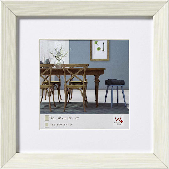 Walther Wooden Photo Frame with White Frame