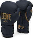 Leone GN059 Synthetic Leather Boxing Competition Gloves Blue