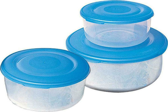 Cyclops Set Plastic Lunch Boxes Blue 3 Pieces