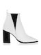 Sante Women's Chelsea Boots with High Heel White