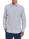 Jack & Jones Men's Shirt Long Sleeve Cotton Light Blue