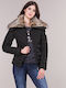 Superdry Arctic Glaze Women's Short Puffer Jacket for Winter Black