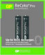 GP Batteries Recyko+ Pro Επαναφορτιζόμενες Μπαταρίες AAA Ni-MH 800mAh 1.2V 2τμχ