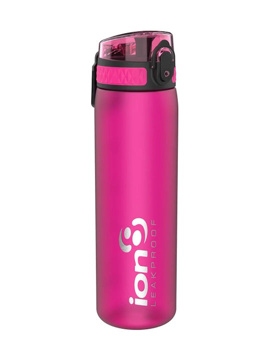 Ion8 Slim Πλαστικό Παγούρι 600ml Ροζ