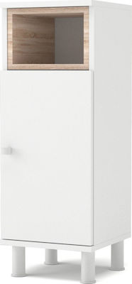 Alphab2b Lotus Badezimmerschrank B30xT30xH81.8cm Melamin Sonoma