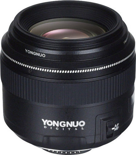 Yongnuo Full Frame Camera Lens 85mm f/1.8 Telephoto for Nikon F Mount Black