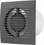 Europlast Wall-mounted Ventilator Bathroom 100mm Charcoal