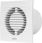 Europlast Wall Mounted Bathroom Ventilator 100mm White