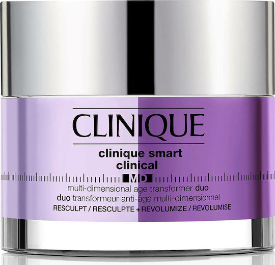 Clinique Smart Clinical MD Multi-Dimensional Age Transformer Duo Богата 24-часова Хидратираща и Противостарееща Гел-Крем за Лице с Хиалуронова Киселина 50ml