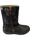Kids Boots with Zipper Navy Blue