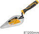 Ingco Trowel Metallicό 200mm with Plastic Handle HBT818