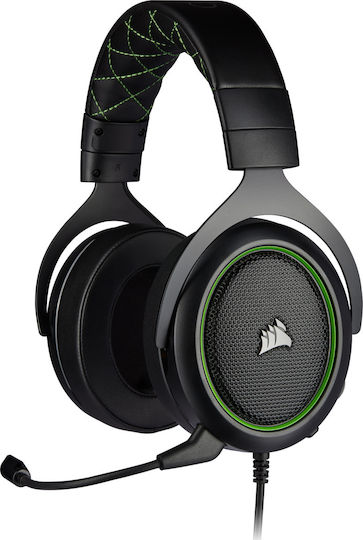 Corsair HS50 Pro Over Ear Gaming Headset with Connection 3.5mm Green