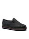 Salandra Ανατομικά Γυναικεία Slip-On Δερμάτινα Μαύρα