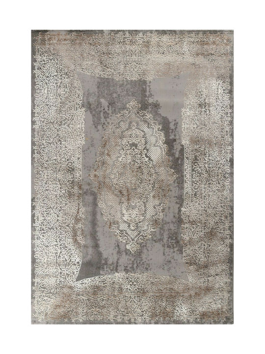 Tzikas Carpets Σετ Χαλιά Κρεβατοκάμαρας Elements Γκρι 3τμχ