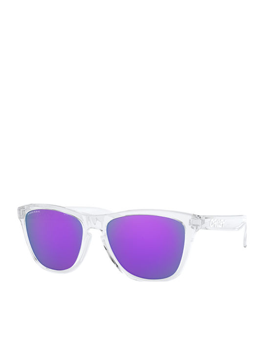 Oakley Frogskins Γυαλιά Ηλίου Διάφανο με Κοκκάλινο Σκελετό Oakley Frogskins Γυαλιά Ηλίου Διάφανο με Κοκκάλινο Σκελετό