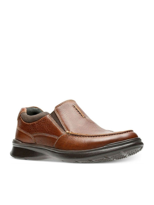 Clarks Cotrell Free Leder Herren Freizeitschuhe Anatomisch Braun