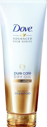 Dove Advanced Hair Series Pure Care Oil Шампоан Хидратация и Блясък за Суха Коса 250мл