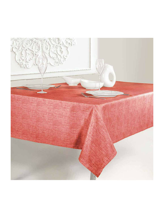 Saint Clair 1020 Polyester Stain Resistant Tablecloth Tomato 145x180cm