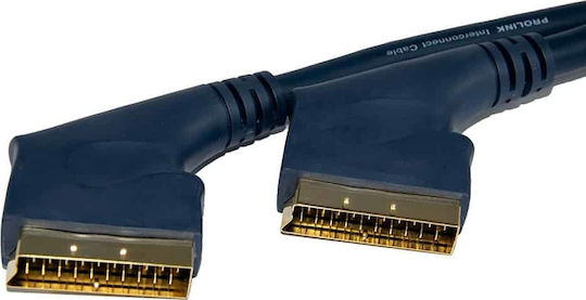 Prolink Καλώδιο Scart male - Scart male 3m Μπλε PGV7392-0300