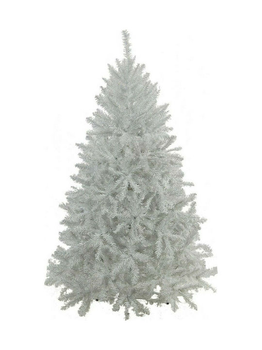 Ιριζέ Christmas White Tree with Metallic Base and Hook-In Branches H180cm