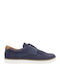 Damiani 942 Men's Leather Casual Shoes Blue