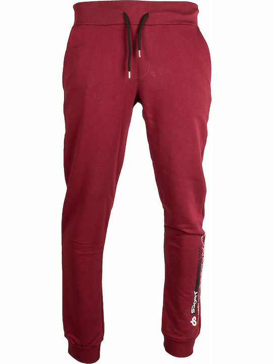 Dansport Pantaloni de trening cu elastic Burgundy