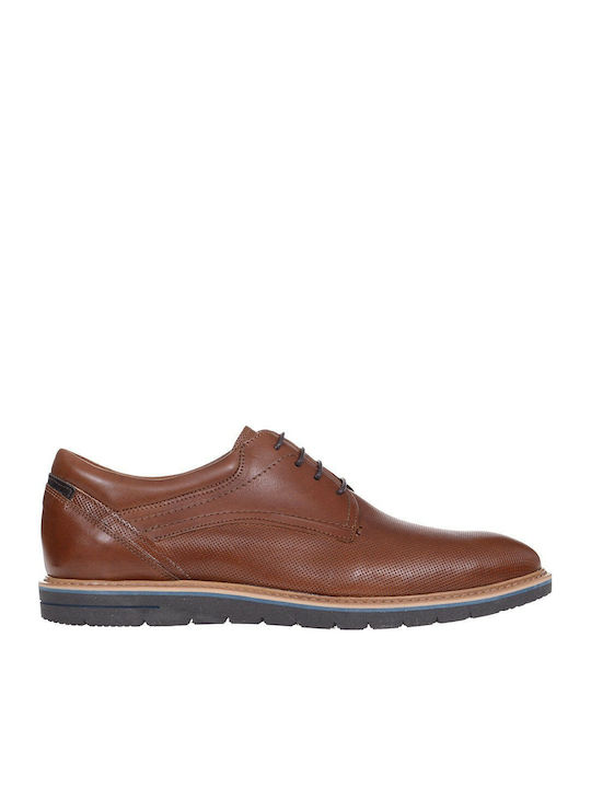 Damiani 695 Men's Leather Casual Shoes Tabac Brown