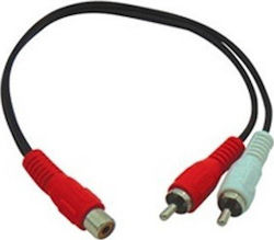 01.037.0326 RCA-Stecker - RCA-Buchse 0,25m