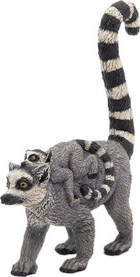 Papo Miniature Toy Lemur And Baby 5.5cm.