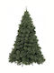 Cashmere Christmas Green Tree with Metallic Base and Built in Branches H210cm