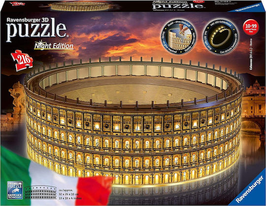 Night Edition Colosseum Puzzle 3D 216 Pieces