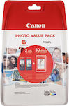 Canon PG-560XL/CL-561XL Photo Value Pack με 2 Μελάνια Εκτυπωτή InkJet Μαύρο / Πολλαπλό (Color) (3712C004)