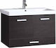 Gloria Ada-Up Countertop without Sink L75xW46xH58cm Wenge