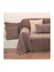 Anna Riska 1300 Armchair Throw Chenille 150x180cm Greige
