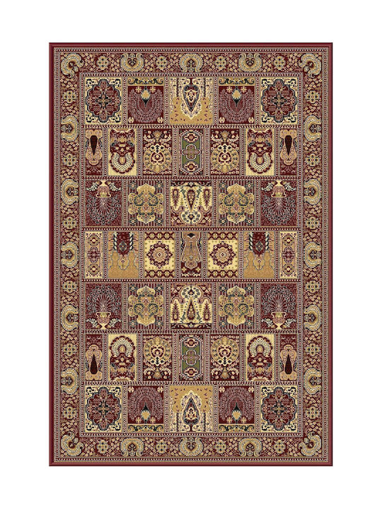 Newplan Bedroom Rugs Set Klassik Burgundy 6283A 3pcs