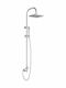 Ottone Meloda Fix Shower Column without Mixer 126cm Silver