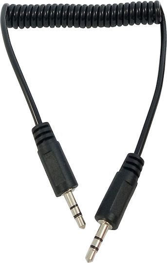 KAL Electronics Καλώδιο Ήχου 3.5mm male - 3.5mm male Μαύρο 1.5m 30648