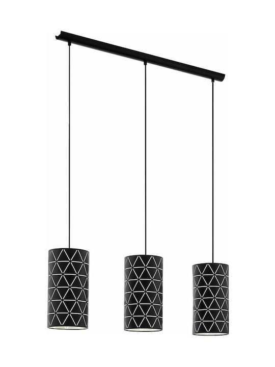 Eglo Ramon Pendant Light Black Rail with Socket E27 86x110x110cm