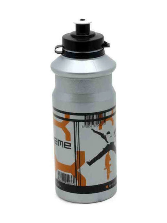 Author AB-Pol Water Bottle Plastic Bike 800ml Silver