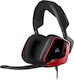 Corsair Void Elite Surround Over Ear Gaming Headset με σύνδεση USB Κόκκινο