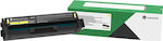 Lexmark C3220Y0 Toner Kit tambur imprimantă laser Galben Program de returnare 1500 Pagini printate