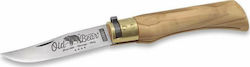 Antonini Old Bear Carbon Olive Pocket Knife Beige