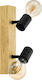 Eglo Townshend Double Spot with Socket E27 in Black Color