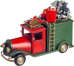 JK Home Decoration Christmas Metal Car Figure Red 21x21x11cm