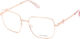 Guess Weiblich Metallisch Brillenrahmen Rose Gold GU2728 028