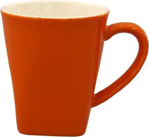 Art et Lumiere Porzellantasse Must 270 ml Orange Becher aus Porzellan Orange 270ml